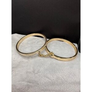 Victoria's‎ Secret Bangle Bracelets Gold Tone Size 8
